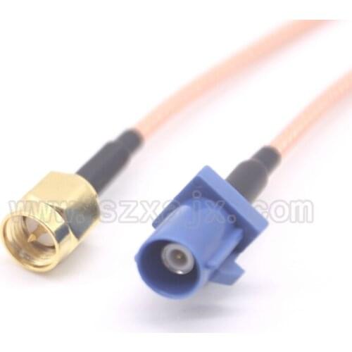 FAKRA cable Fakra C male Plug to SMA male Plug connector for GPS Antenna Extension Cable Pigtail Cable free shipping