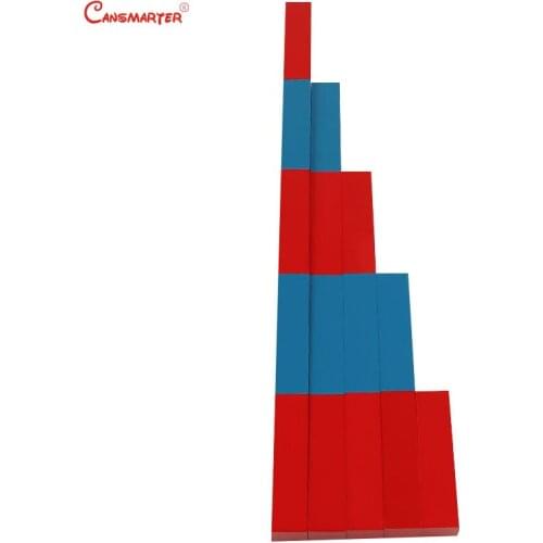 Math Montessori Infant&Toddlers Toys Numerical Red Rods 5 Steps Sticks Materials Kids Early Education Teaching Toy LT065-3