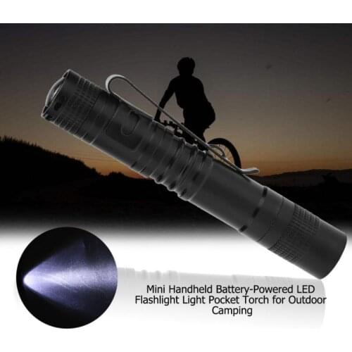 Mini Handheld Flashlight Ultra Bright Torch Battery-Powered LED Flashlight Light Pocket Torch for Outdoor Camping Cycling Hiking