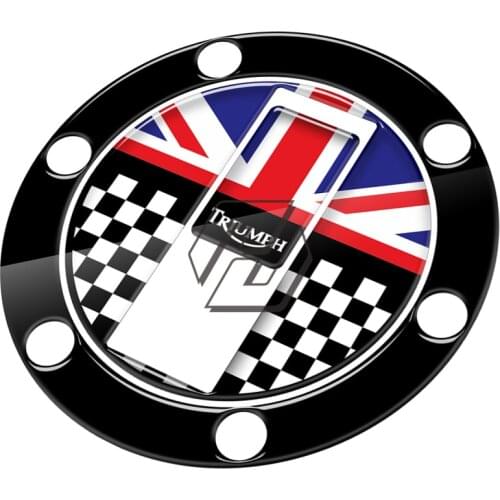 Motorcycle Sticker Gas Tank Cap Protector UK Racing Case for Triumph Street Triple Daytona Tiger