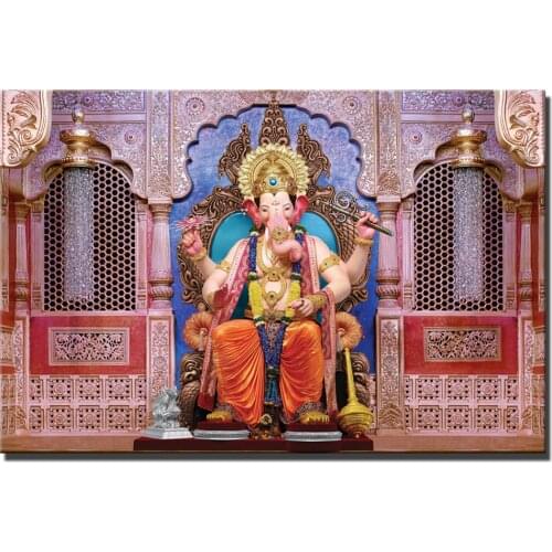 Hindu God Ganesha Wall Posters And Prints Large Size Lord Ganesha Hinduism Religion Cuadros Pictures Foe Home Wall Decoration