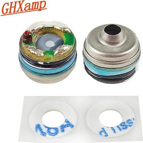 GHXAMP 7mm Headphones units With Tuning Hole Dual Moving Coil Composite Unit Speaker For Sennheiser ie800 Color DIY Unit