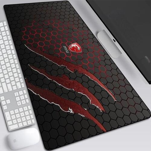 2021 New 90x40cm Msi Mousepad Boy Gift Gaming Mouse Pad Carpetpc Computer Gamer Accessories Large Mat Kawaii Laptop Desk Pads