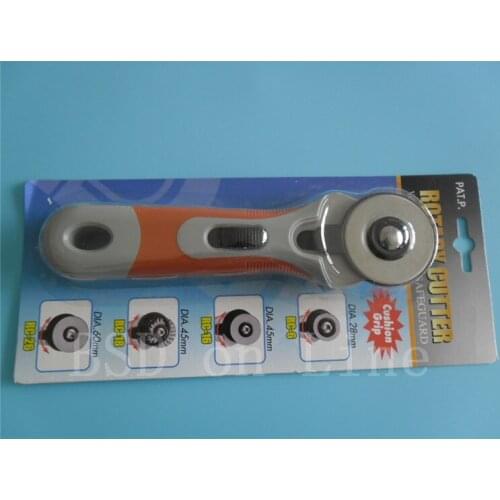 New 45mm Pinking Rotary Cutter handle Set 5pcs Blades for DAFA Fabric Paper Vinyl Circular Cut