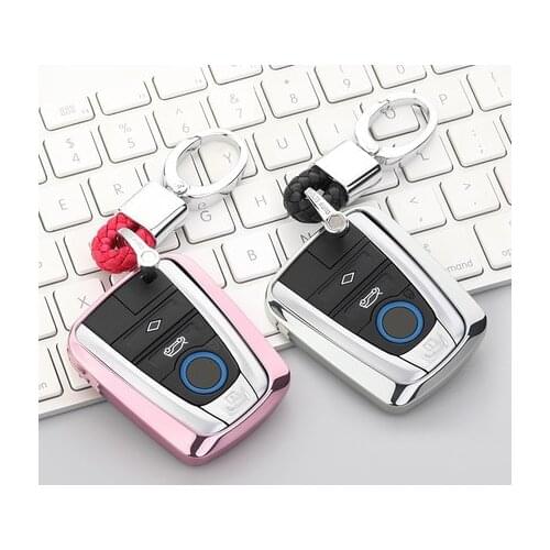 New Soft TPU Car key fob cover protect for BMW i3 i8 Series 2014 2016 2017 Protect Shell decoration protection Key Case for car