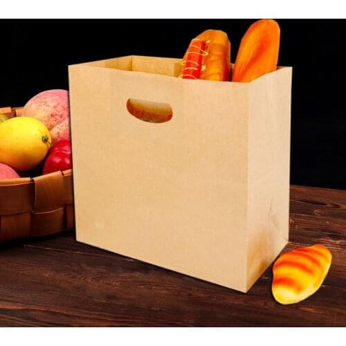 Wrapper Paper Bread Bag Packing Bag Kraft Paper Case Elegant Big Capacity Baking Dessert Wrapping Disposable Suppliers 25/50pcs