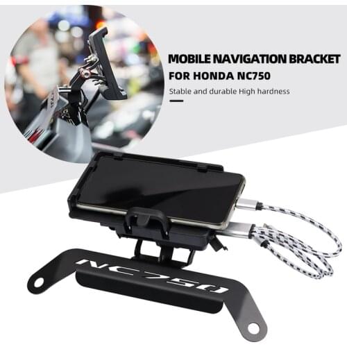 For Honda NC750D NC 750D Motorcycle Front Plate Bracket Smartphone Phone GPS Navigaton Bracket Phone Stand Holder