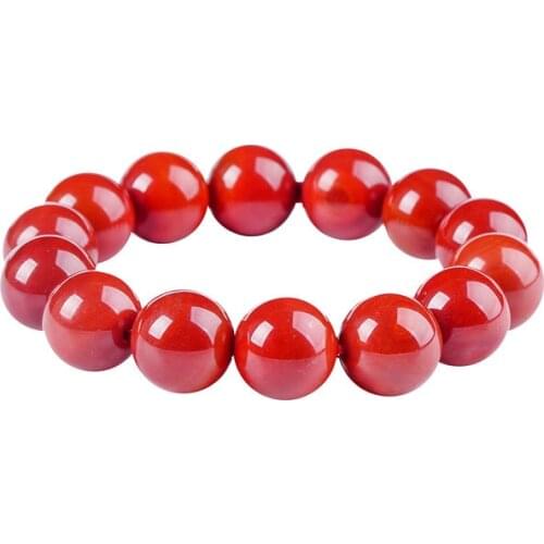 Genuine Natural Jade Bracelet Southern Red Agate Buddha Beads Bracelets For Mens Women Certified Jades Accessories Jewellery
