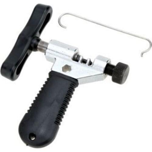 Bicycle Chain Breaker Splitter Cutter Bike Hand Repair Removal Tool Pin Service Tool Link Hook & Spare Breaker Pin Repair Tool