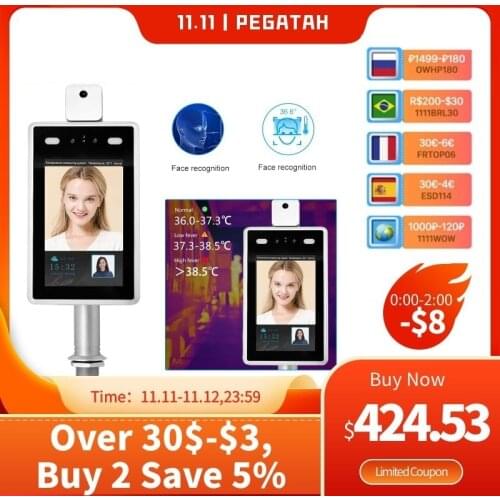 Access Control System Face Recognition Thermal Imaging Camera IP Camera Facial Recognition Camera Temperature Detect with Alarm