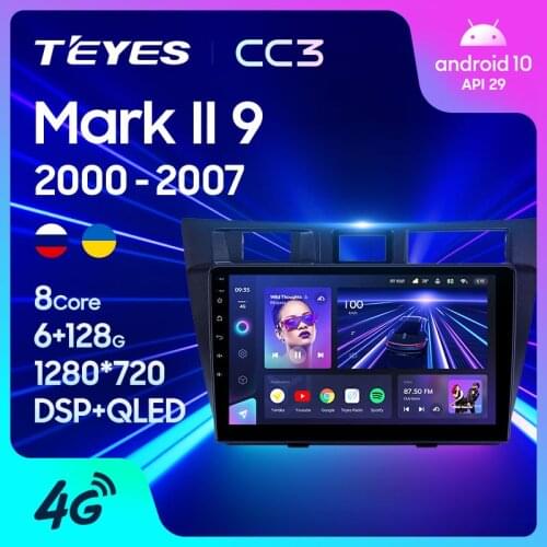 TEYES CC3 For Toyota Mark II 9 X100 2000 - 2007 Car Radio Multimedia Video Player Navigation stereo GPS Android 10 No 2din 2 din dvd