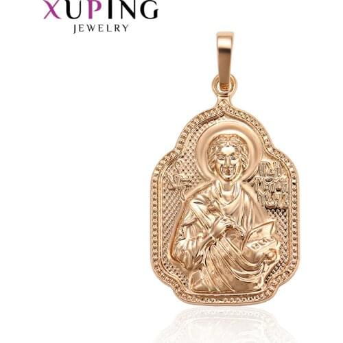 Xuping Luxury Fashion Necklace Pendant for Women Man Jesus Seris Statement Jewelry Christmas Gifts 32501