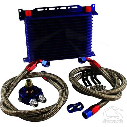 15 ROW AN10 UNIVERSAL ENGINE TRANSMISSION OIL COOLER+FILTER ADAPTER KIT