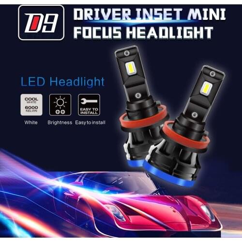 2pcs 50W 6000LM H7 LED Canbus Headlight Bulb H1 H4 H8 H11 9005 HB3 9006 HB4 9004 9007 H13 LED mini Lamp Car Lights Fog Lights