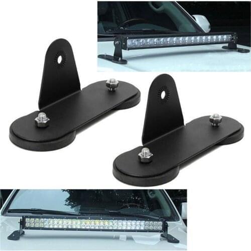2Pcs Powerful Mount Bracket Holder Magnetic Base Roof LED Light Bar Offroad Modified Fixed Magnet Bracket For SUV Bar Auto