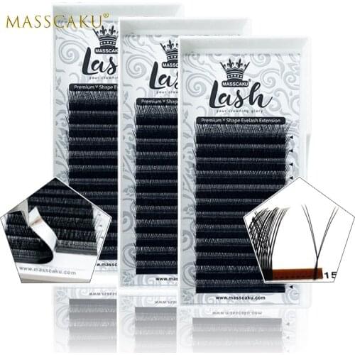 2021 new produc matte black silk yy eyelash extensions korean PBT 8-15mm super soft faux mink YY lash eyelash extensions