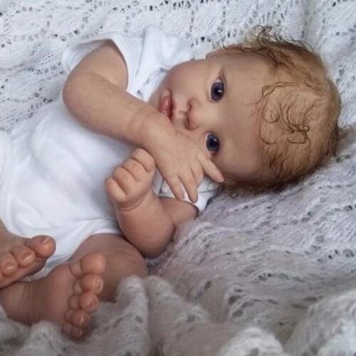 22 inch DIY Blank Reborn Baby Doll mold krista Unpainted Unfinished Doll Parts bebe reborn kits