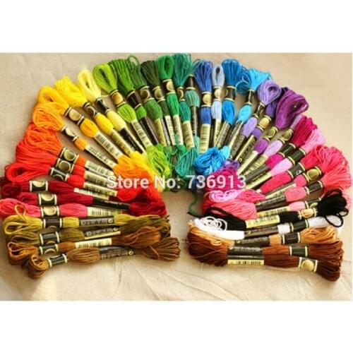 3576 pcs/lot Choose Any Colors Embroidery Thread Floss Yarn -- 8.7Yard/pcs Length 6 Strands