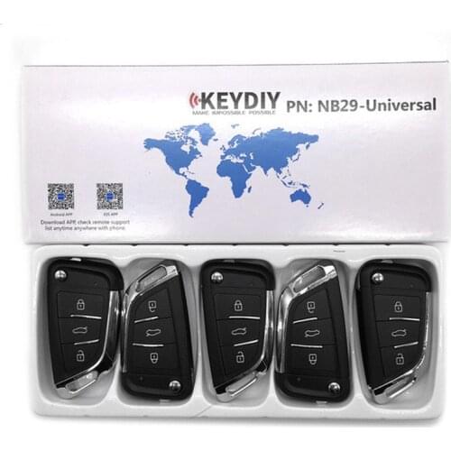 5PCS KEYDIY KD NB29-3 Multi-functional 3 Button Universal KEYDIY Remote for KD900/KD200/URG200/KD-X2 key programmer with pin