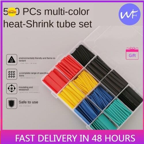 530pcs Eco-friendly Heat Shrink Tube Color Shrink Tube Combination