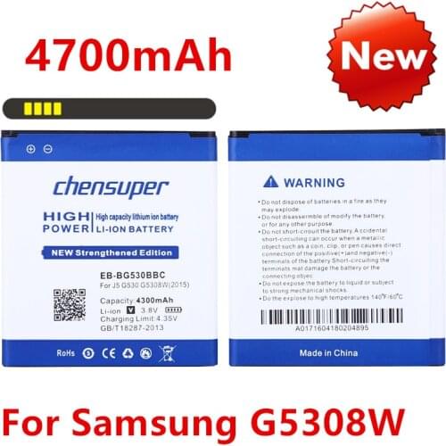 Chensuper 4700mAh EB-BG530BBC Battery for Samsung Galaxy Grand Prime G5308W G5306 G530H G530F G530FZ G530Y G5309W G530 Battery