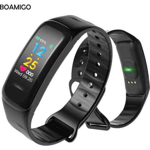 BOAMIGO Brand Smart Watch Fashion Smart Wristband Color Screen Call Message Reminder Pedometer Calorie Bluetooth For IOS Android