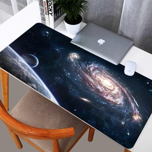 Galaxy Universe Pattern Gaming Mousepad Extended Large Size 400x900x2mm Keyboard Mat Desk Pad For Gamers