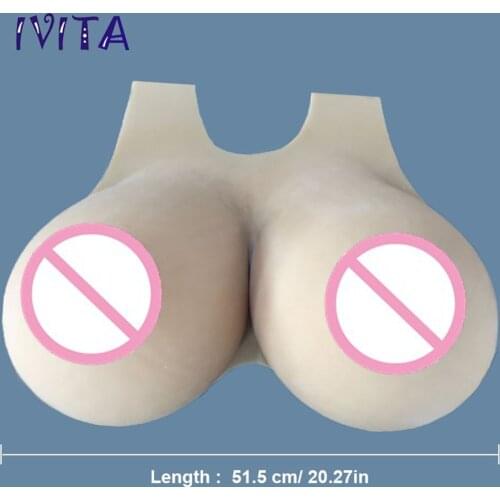 IVITA 12KG Huge Fake Boobs Realistic Silicone Breast Forms Enhancer Big Tits For Crossdresser Transgender Drag Queen Cosplay