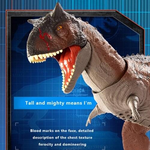 Jurassic World Cosplay Model Toy Dinosaur Conquer World Movie Authentic Detail Primal Attack Sound Movable Joints Boy Toy Gift