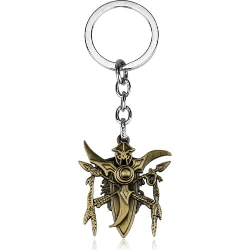 Hot Game Model Keychain Metal Horde Alliance Weapon Key Chain Key Ring Car Key Holder Gift