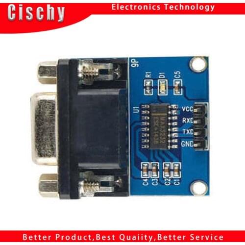 1pcs/lot Serial Port Module RS232 to TTL Module with Transceiver and Receiver Indicator 232 to Level Module