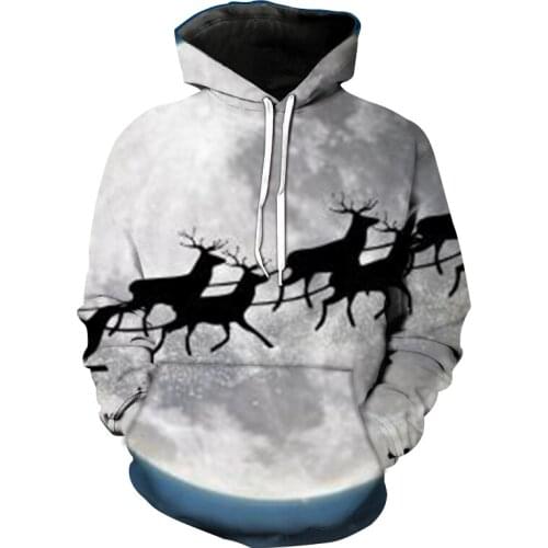 Mens Printed 3D Jacket Christmas Hoodie Sweatshirt Hooded Casual Streetwear Autumn Boys Girls Clothes Unisex Long Sleeve Tops
