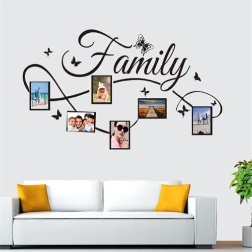 Family Photo Frame Wall Stickers Wallpaper Sticker Babyroom Bedroom Living Room Decor Home Decoration Accessories