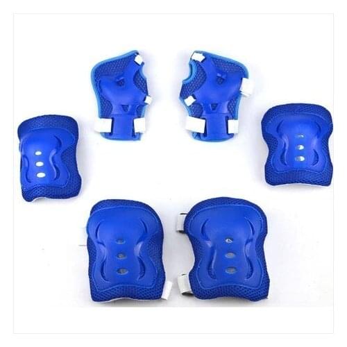6pc/set Elbow and Knee Pads Set Children Knee Pads Wrist Guards Adjustable Skating Scooter Elbow Pads Wrist Protector Set