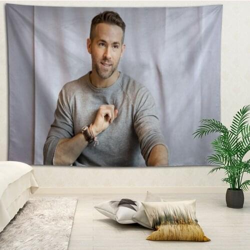 Ryan Reynolds Wall Hanging Tapestry Home Party Decorative Tapestries Photo Background Cloth Table Cloth Wall Tapestry