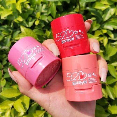 XIXI New Love Blush, Cushion Fixing Powder, Improve Complexion, Easy Makeup for Beginners, Girl Eye Makeup