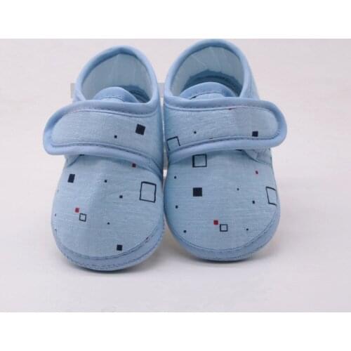 Newborn Baby Girls Boys Shoes Newborn First Walkers Baby Soft Shoes Soled Non-slip Block Print Footwear Crib Cute Casual Shoes