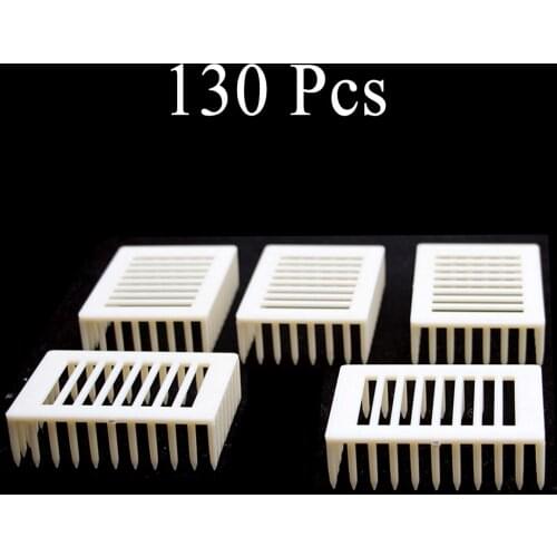130PCS Wholesale Beekeeping Queen Needle Type Imprison Bee Tool Cage Plastic Catcher Supplies Isolation Apiculture Equipment