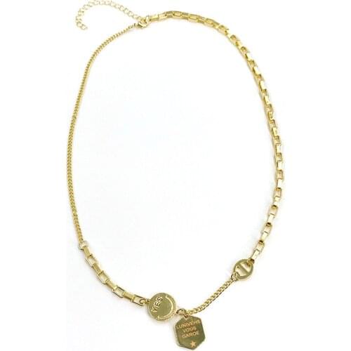 Smile Face Necklace Cute Round Steel Smile Face Pendant Eacklace Gold Smile Face Necklace For Women Girls