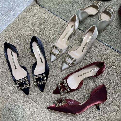 Runway style Glitter Rhinestones Women Pumps Crystal bowknot Satin Summer Lady Shoes Wedding Shoes High heels Party Prom Shoes