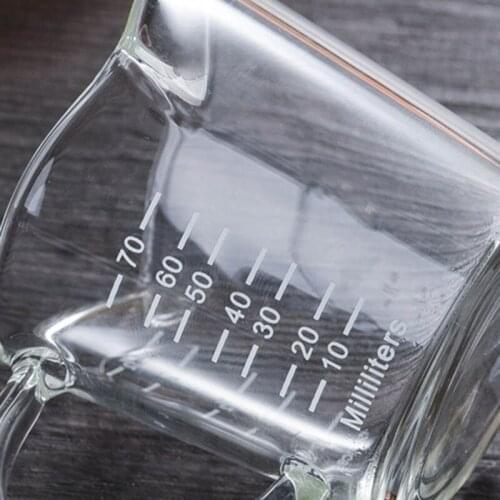 Heat Resistant Double Spout Glass Coffee Measuring Cup for Home and Kitchen XHC88