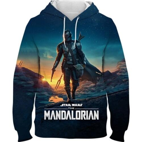 The Mandalorian Hoodies Mens clothing 3D Print New Cool Boy Girl kids Long sleeve hoodie Autumn Women Oversized Swaesthirts