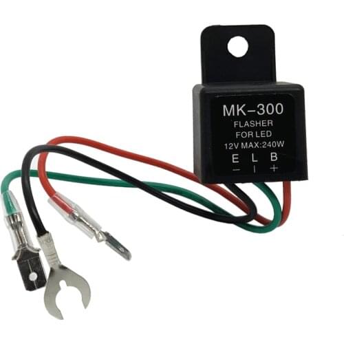 Universal Motorcycle Parts LED Flashing Light 3 Pin DC 12V Turn Signal Flashing Light Relay Controller