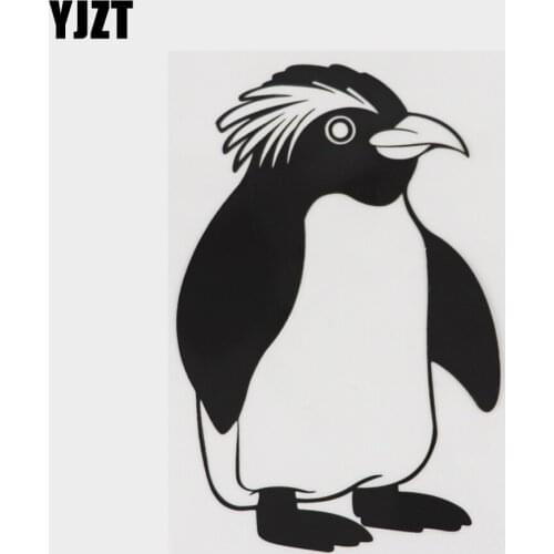 YJZT 9.8CM×15.1CM Amusing Antarctic Marine Animal Emperor Penguin Decal Car Sticker Vinyl 18A-0214