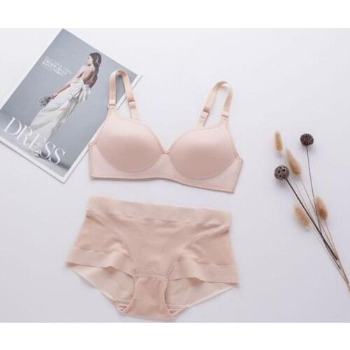Birdsky, 1PC Women natural mulberry silk bra brassiere briefs panties underwear set, wire rimless, soft chiffon. OR-98