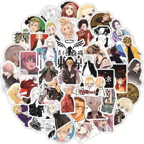 10/30/50PCS Tokyo Avengers Graffiti Stickers Decorative Luggage Trolley Case Laptop Waterproof Stickers Wholesale