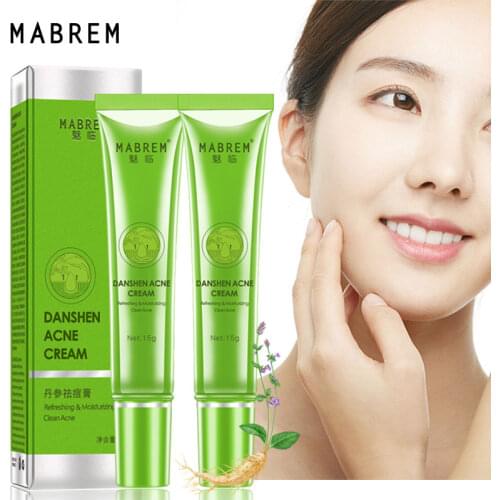 2pcs Herbal plant extract repair cream remove acne marks repair rough pores deep cleansing facial horny facial skin care cream