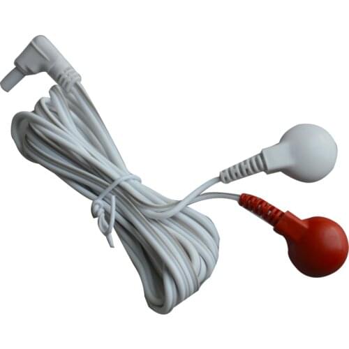 24Pcs/Pack 2Way 2 Button Electrode Lead Wire Connecting Cable Tens Digital Therapy Massager Machine Replacement Wire Cable