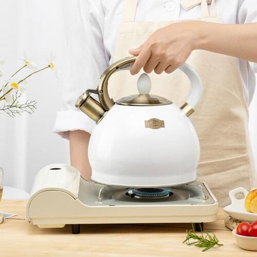 3.5L Stainless Steel Whistling Water Kettle With Heat-proof Handle Whistling Water Pot Teapot Suitable For All Kinds Of Stoves