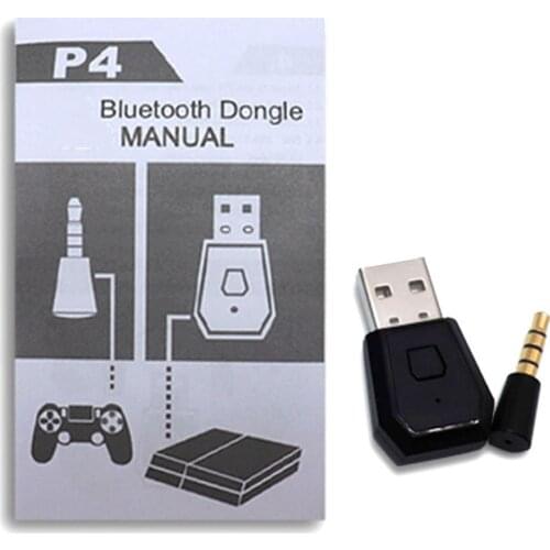 4.0 Bluetooth Audio Adapter/Dongle USB Interface for PS4 Host Controlling With Wireless Mic Compatible with PC Utility